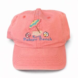 Palapa Beach Pink Embroidered Baseball Cap